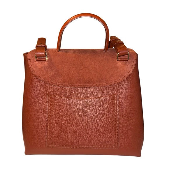 Polene Terracotta Leather Satchel - Picture 5 of 14